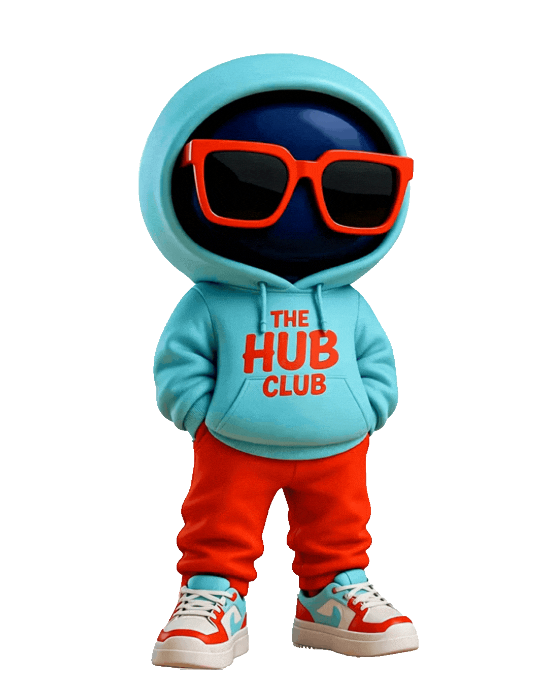 The Hub Club Mascot bailando